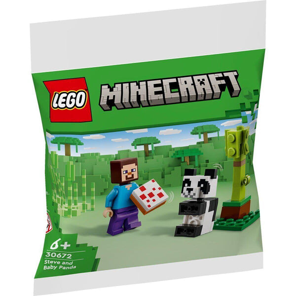 LEGO Minecraft 30672 Steve mit Baby-Panda