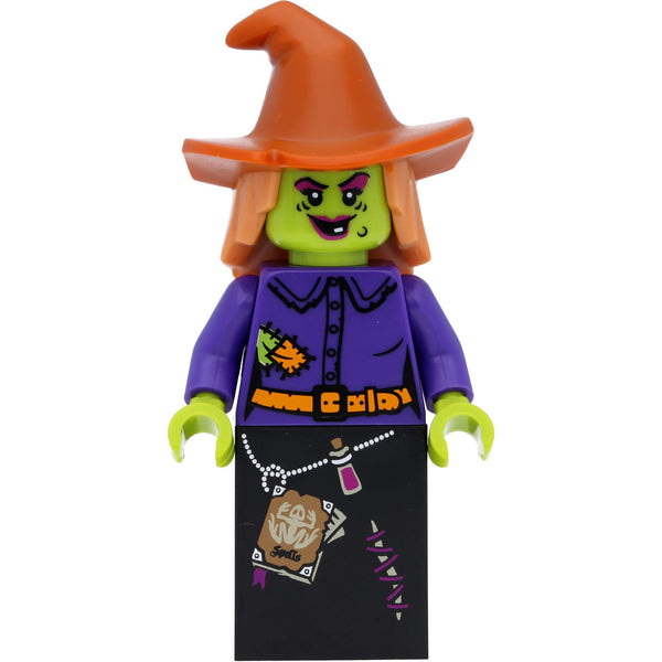 LEGO Halloween Minifigur böse Hexe mit Besen