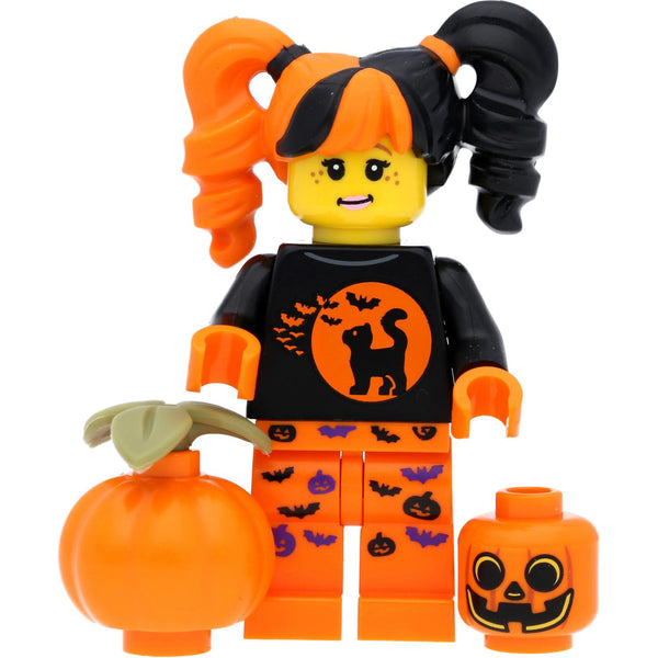 LEGO Minifigur Halloween Mädchen / Girl mit Kürbissen
