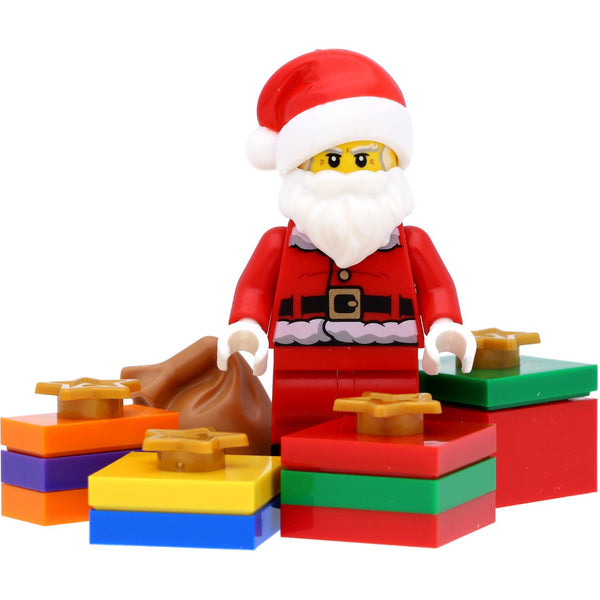 LEGO Minifigur Weihnachtsmann (schwarze Stiefel)