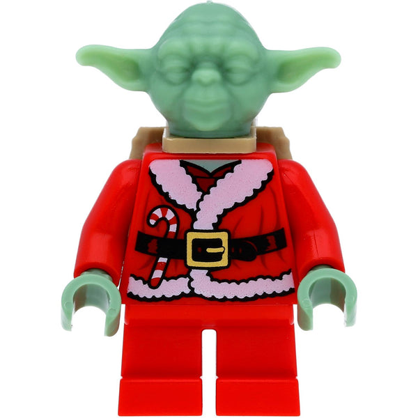 LEGO Star Wars Minifigur Jedi Meister Yoda als Weihnachtsmann (Santa Yoda)