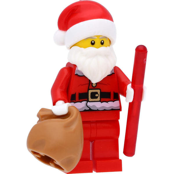 LEGO Minifigur Weihnachtsmann (2018, bedruckter Rücken)