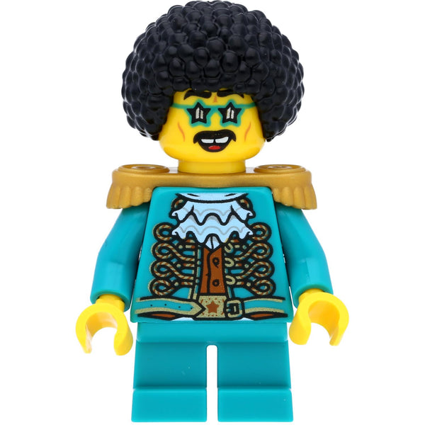 LEGO Ninjago Minifigur Jacob Pevsner (Elementarmeister des Klangs) mit Gitarre